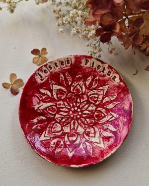 Talerzyk na biżuterię: Mandala "jesteś piękna"